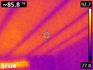 Thermal Imaging - Insulated Ceiling - Home Inspectors San Diego