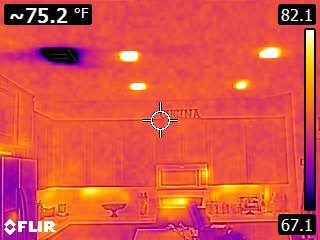 Thermal Imaging - Kitchen - Home Inspectors San Diego