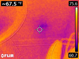 Thermal Imaging - Moisture Spot in Bathroom